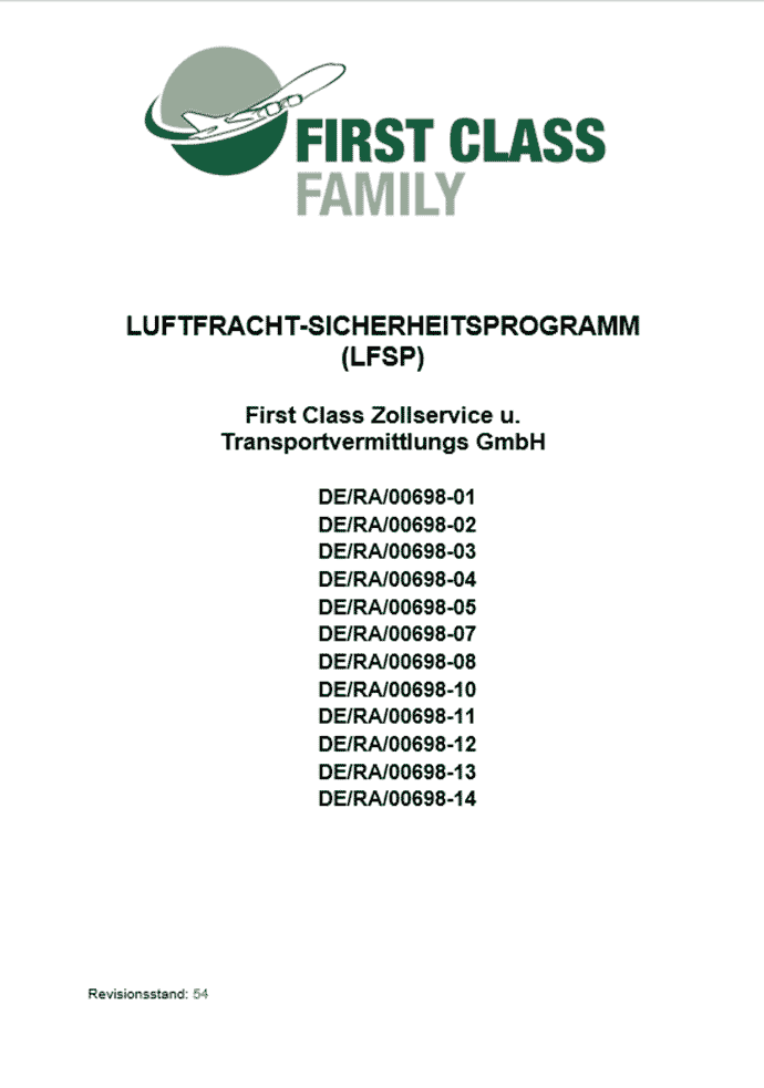 regB-Luftfracht-Sicherheitsprogramm